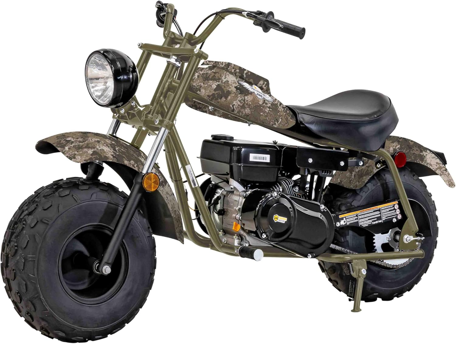 Camouflage mini bike